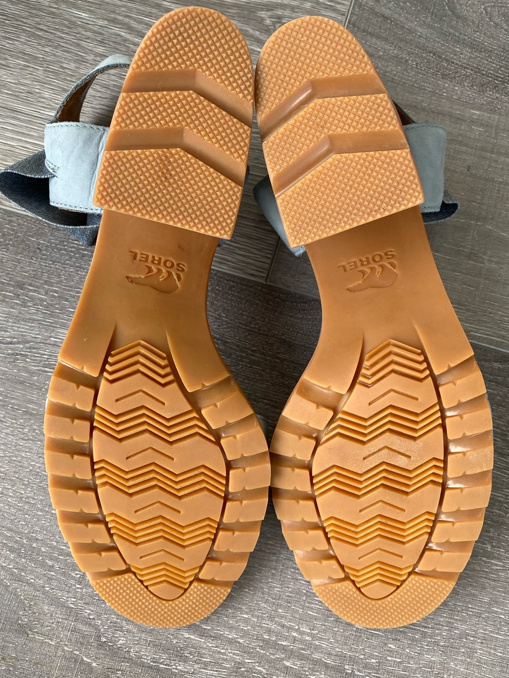 SOREL Nadia Blue Elastic Slingback Block Heel Sandals Women’s Size 10 - Picture 13 of 14